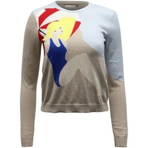 Alice and Olivia Crewneck Summer Sunbather Knit Sweater XS